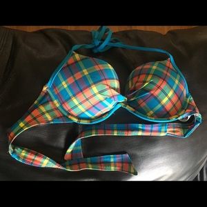 Hollister plaid bikini top